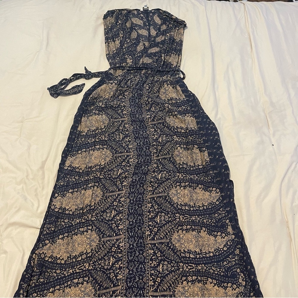 Lucky Brand Maxi Blue Women's Dress Size XS